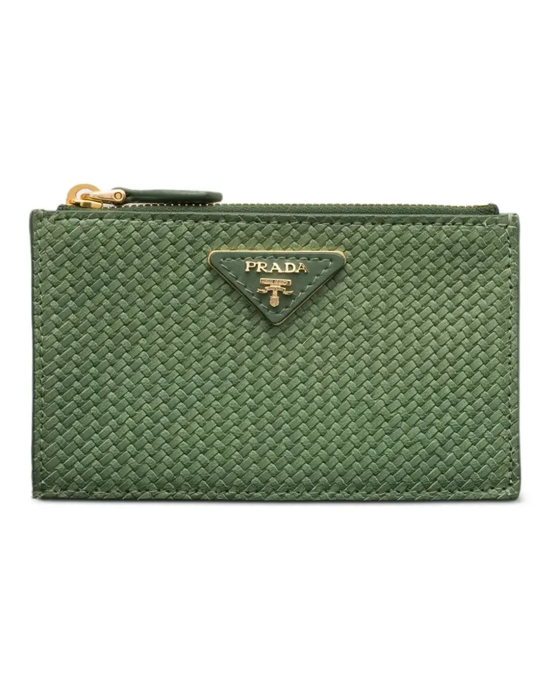 Prada Madras Kartenetui - Grün Grün