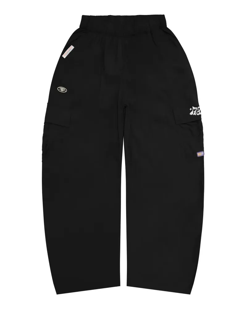 BAPE embroidered cargo trousers - Schwarz Schwarz