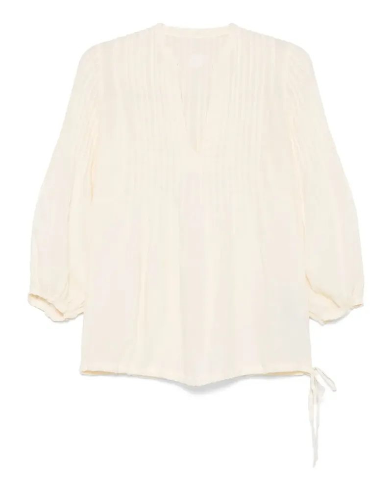120% Lino Bluse aus Leinen - Nude Nude