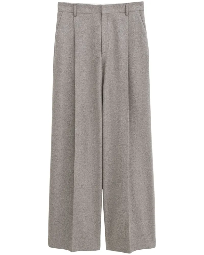 Filippa K Wide-Leg-Hose mit Bundfalten - Grau Grau
