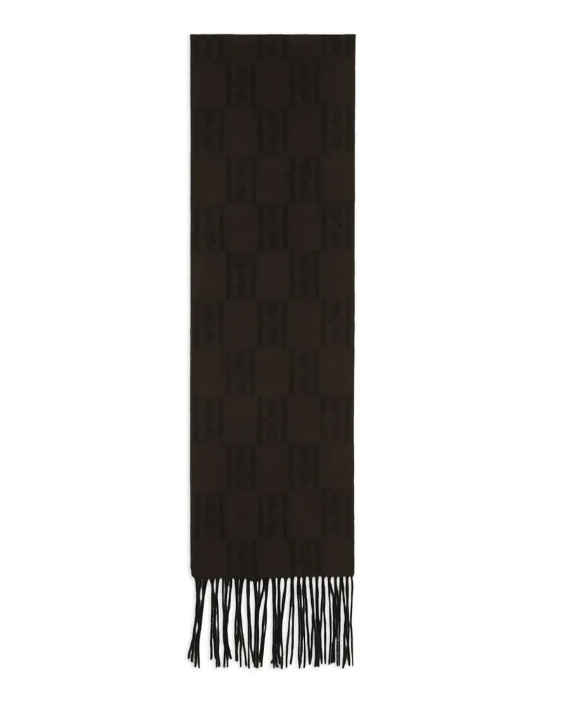 By Malene Birger Schal mit Monogrammmuster - Braun Braun