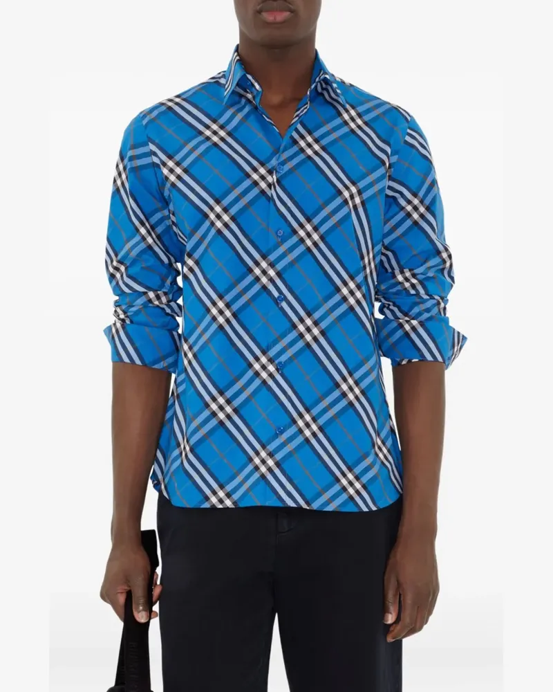 Burberry Kariertes Hemd - Blau Blau