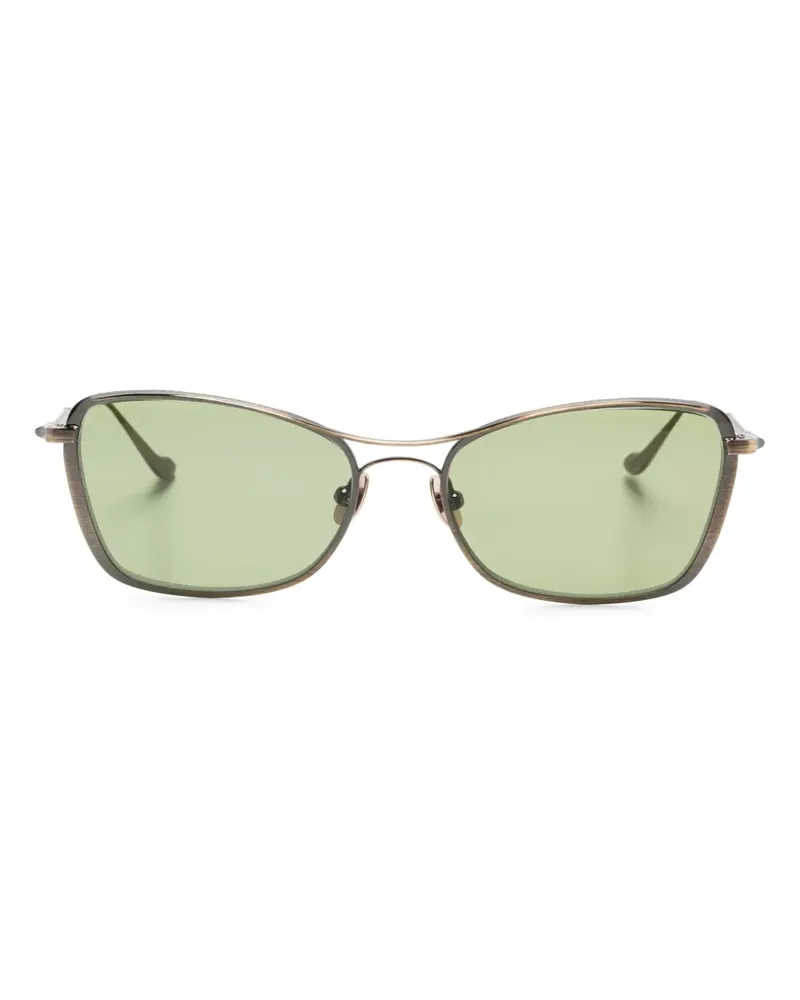 MATSUDA Sonnenbrille mit eckigem Gestell - Braun Braun