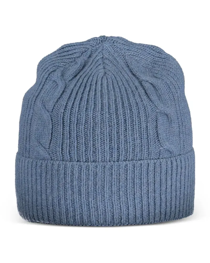 North Sails cable-knit beanie hat - Blau Blau