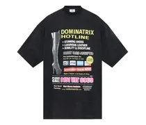 T-Shirt mit Schriftzug - Schwarz
