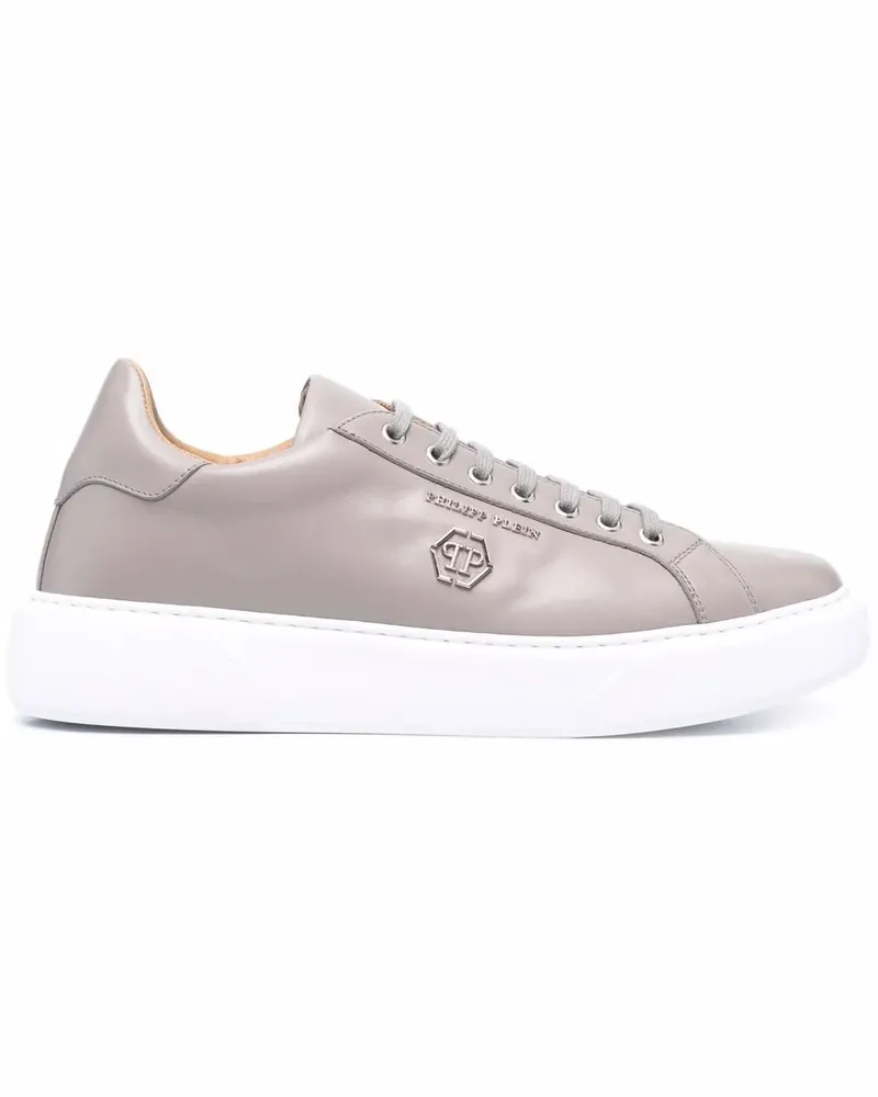 Philipp Plein Sneakers mit Logo-Schild - Nude Nude