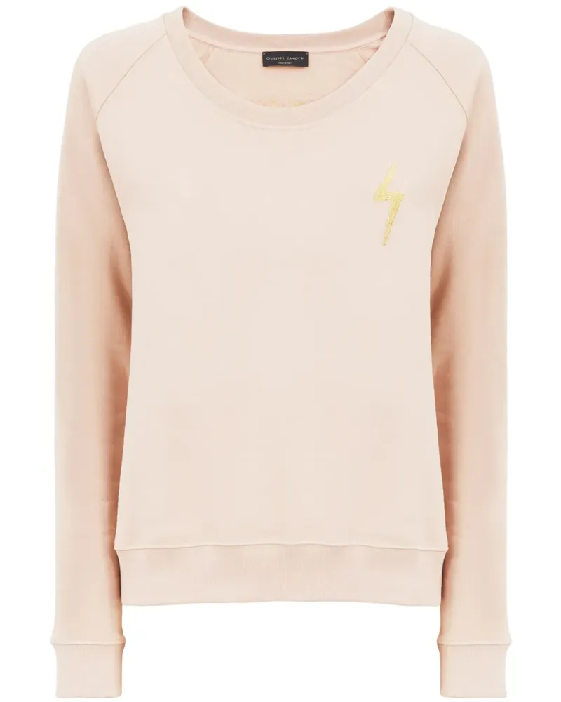Giuseppe Zanotti Sweatshirt mit Logo-Stickerei - Nude Nude