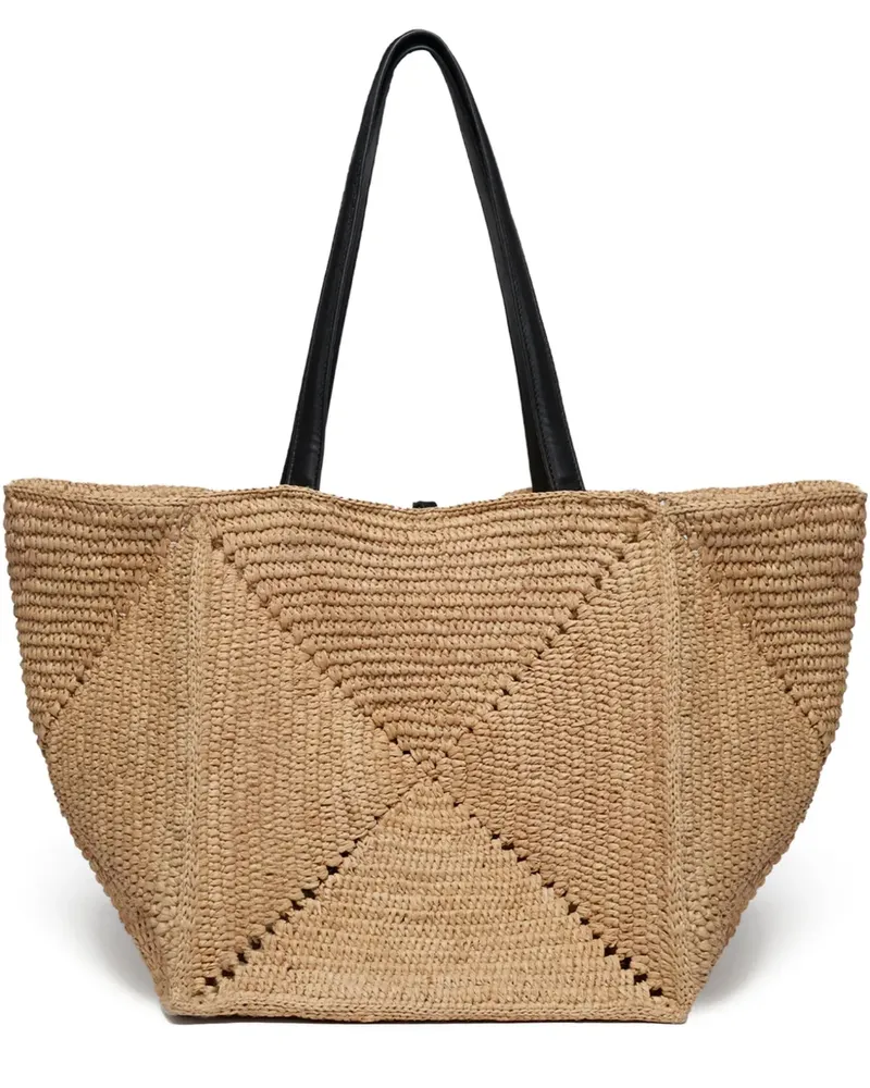 Nanushka Origami Tote Bag - Nude Nude