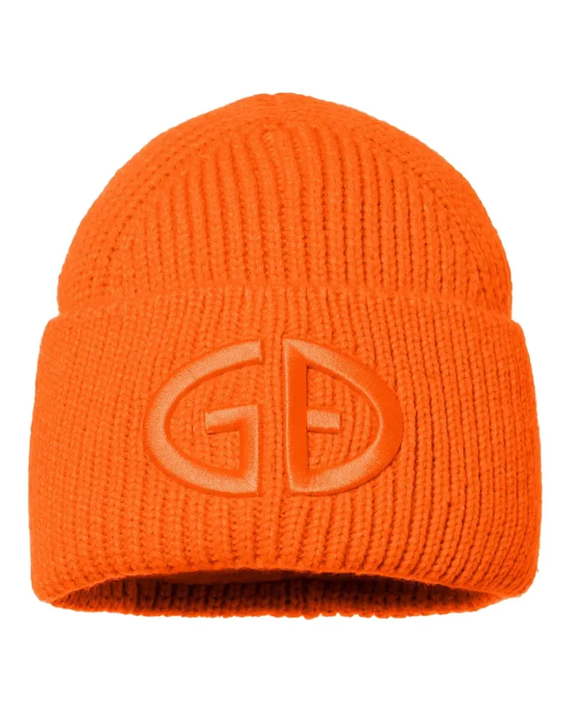 GOLDBERGH Valerie ribbed beanie hat - Orange Orange