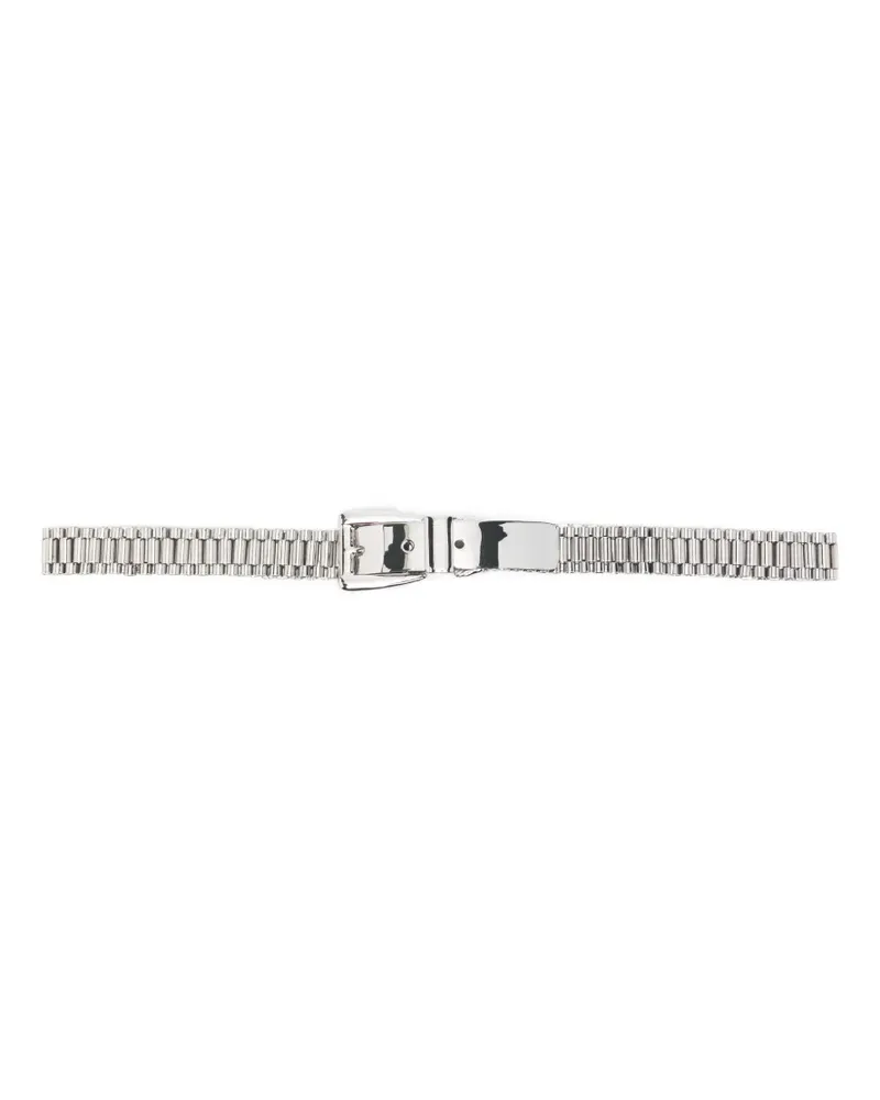 Brandon Maxwell Celeste Watch Metallic-Gürtel - Silber Silber