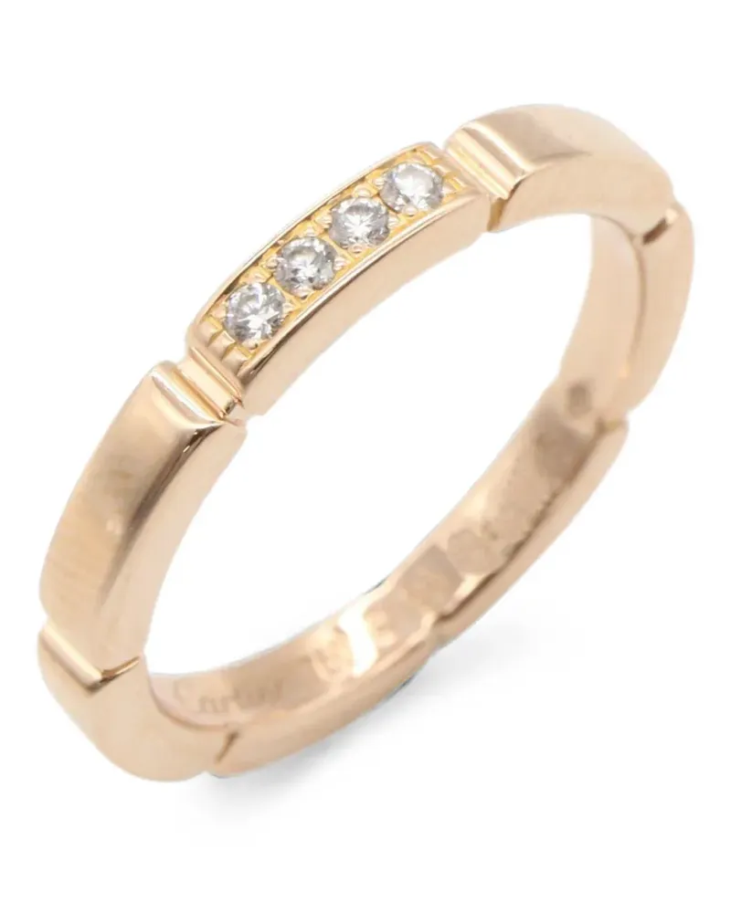 Cartier 2010s Maillon Panthère Ring mit Diamanten - Rosa Rosa