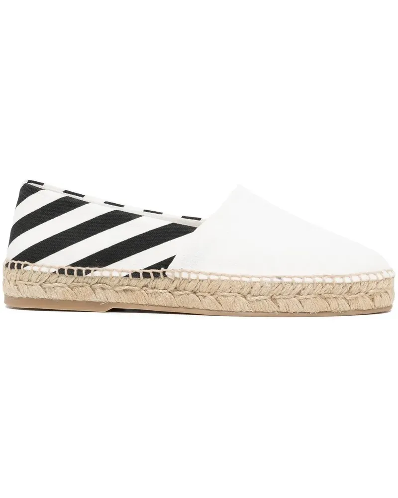 OFF-WHITE Espadrilles mit ikonischem Print - Weiß Weiß