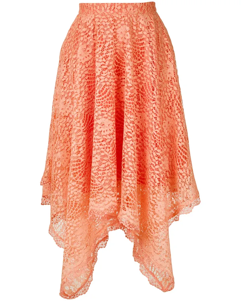 OLYMPIAH Petale' Rock aus Spitze - Orange Orange
