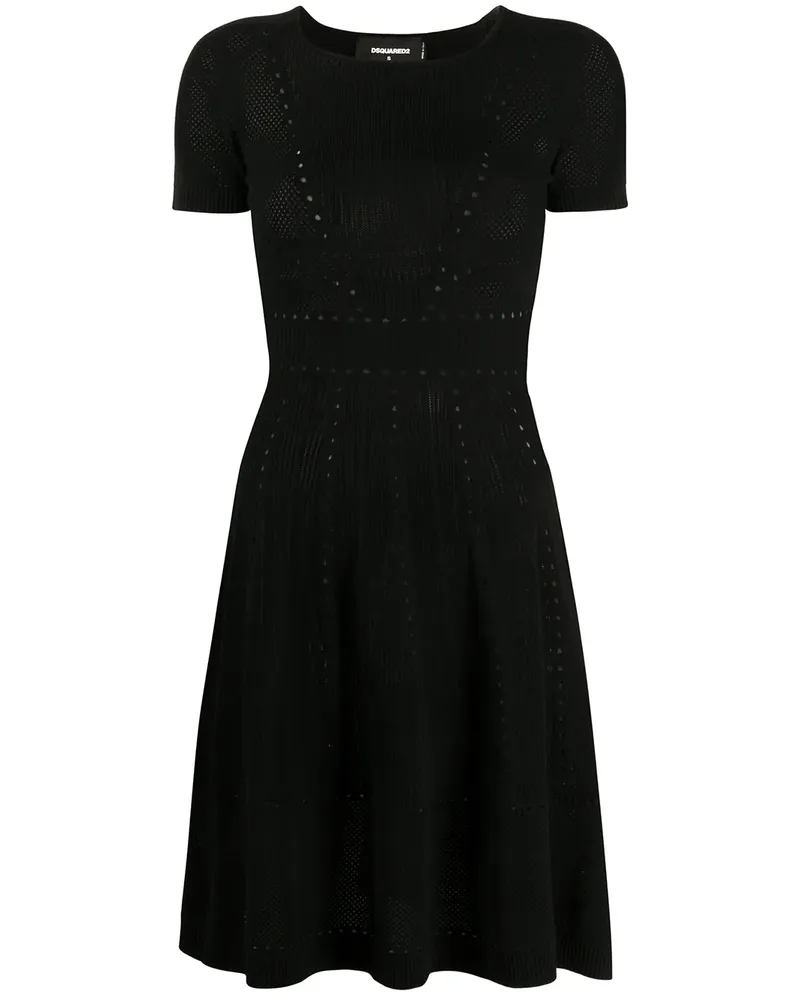 Dsquared2 Gestricktes Kleid - Schwarz Schwarz