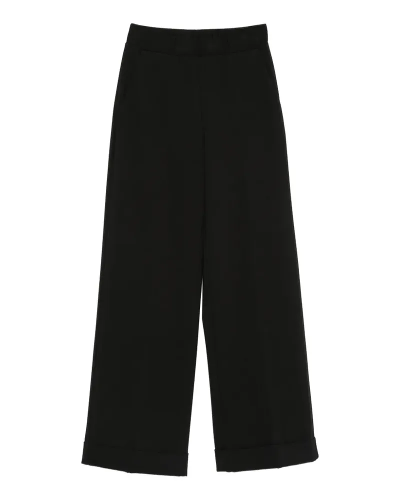 Semicouture Hose mit Umschlag - Schwarz Schwarz