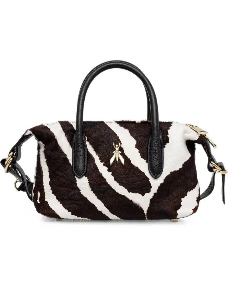 Patrizia Pepe zebra-print Fly tote bag - Braun Braun