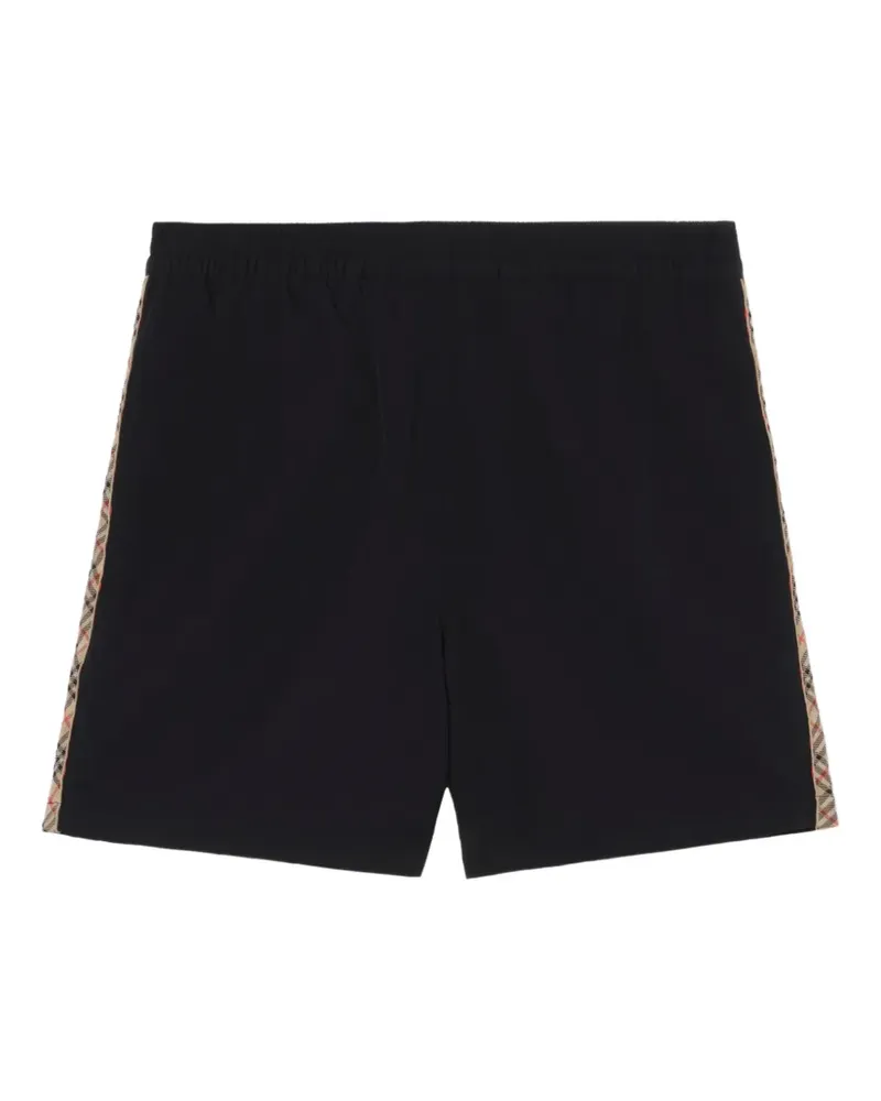 Burberry Check trim swim shorts - Schwarz Schwarz