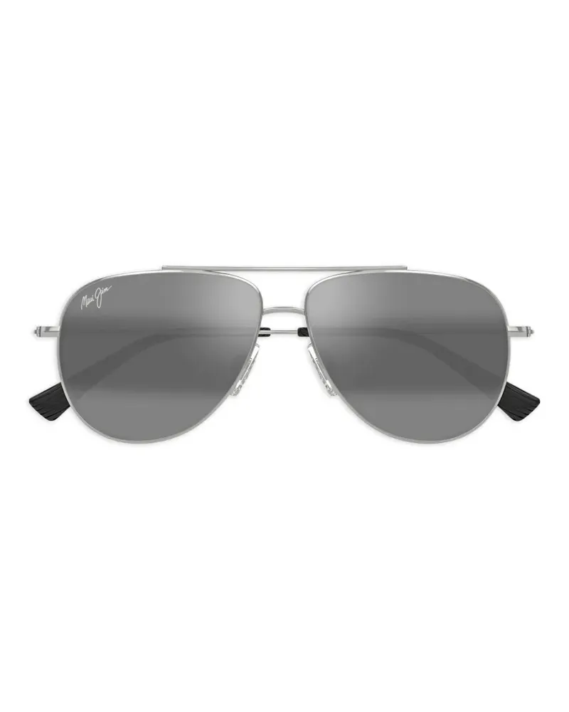 Maui Jim Getönte Pilotenbrille - Silber Silber