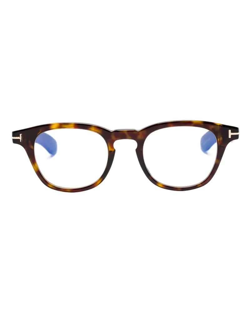 Tom Ford FT5976B 052 Brille mit rundem Gestell - Schwarz Schwarz