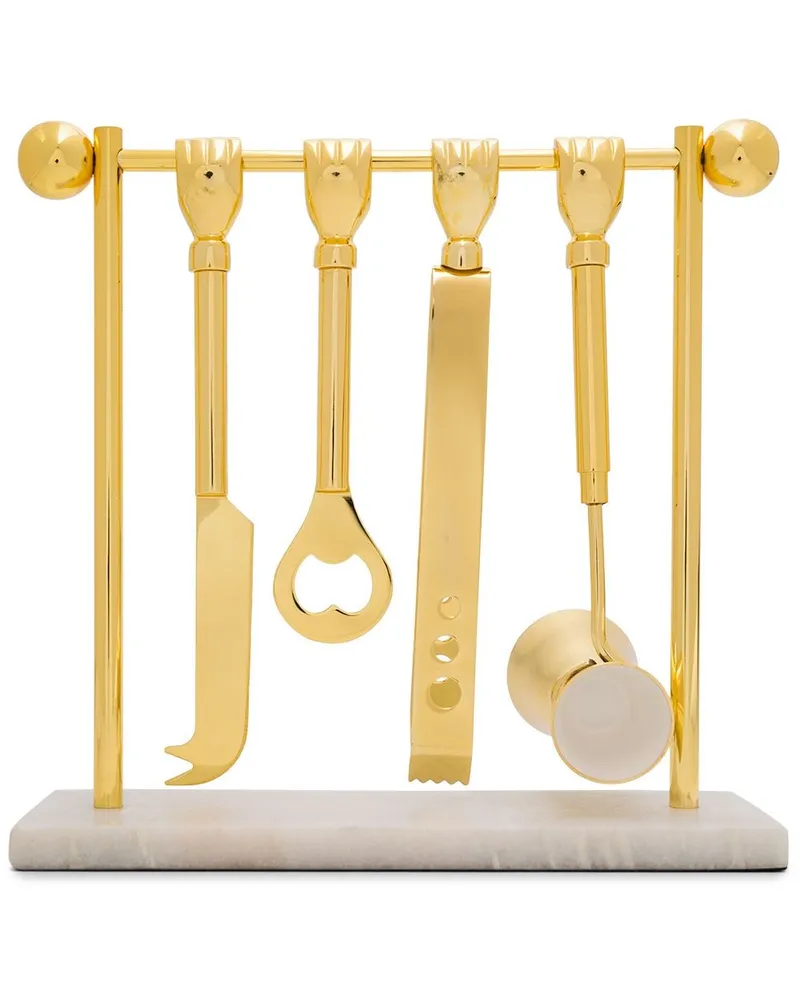 Jonathan Adler Barbell Bargeschirr-Set Gold