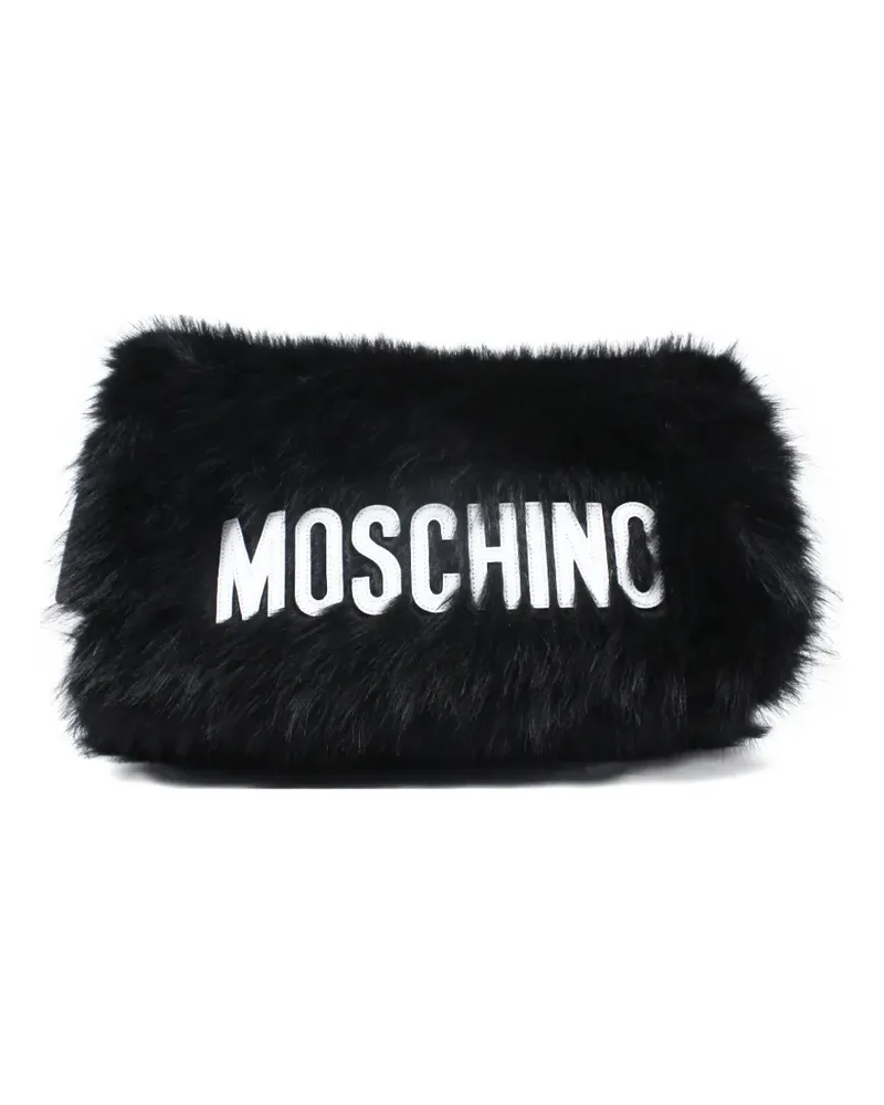 Moschino Schultertasche mit Logo - Schwarz Schwarz