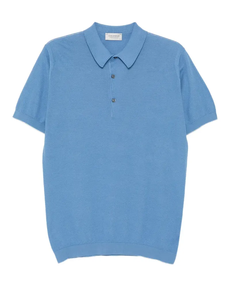 John Smedley Roth Poloshirt - Blau Blau