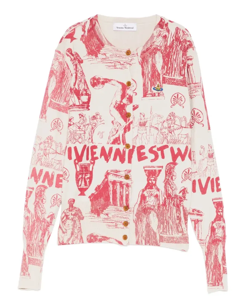Vivienne Westwood Cardigan mit Logo-Stickerei - Nude Nude