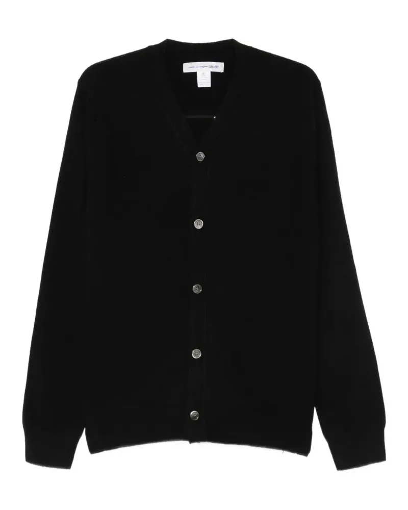 Comme des Garçons V-neck button-up cardigan - Schwarz Schwarz
