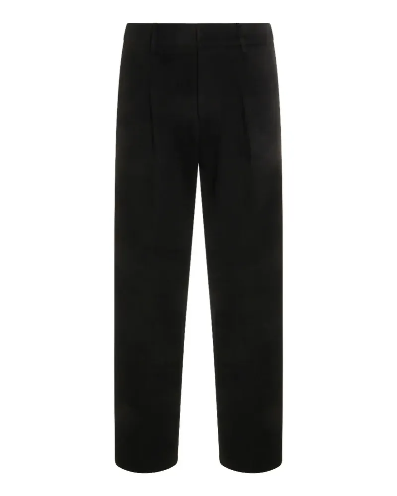 NN 07 Kay pressed-crease pleated trousers - Schwarz Schwarz
