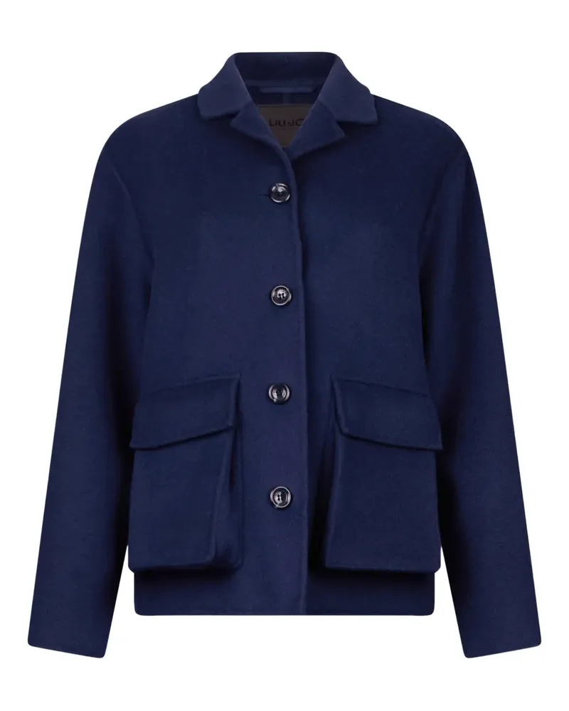 Liu Jo Hemdjacke aus Filz - Blau Blau