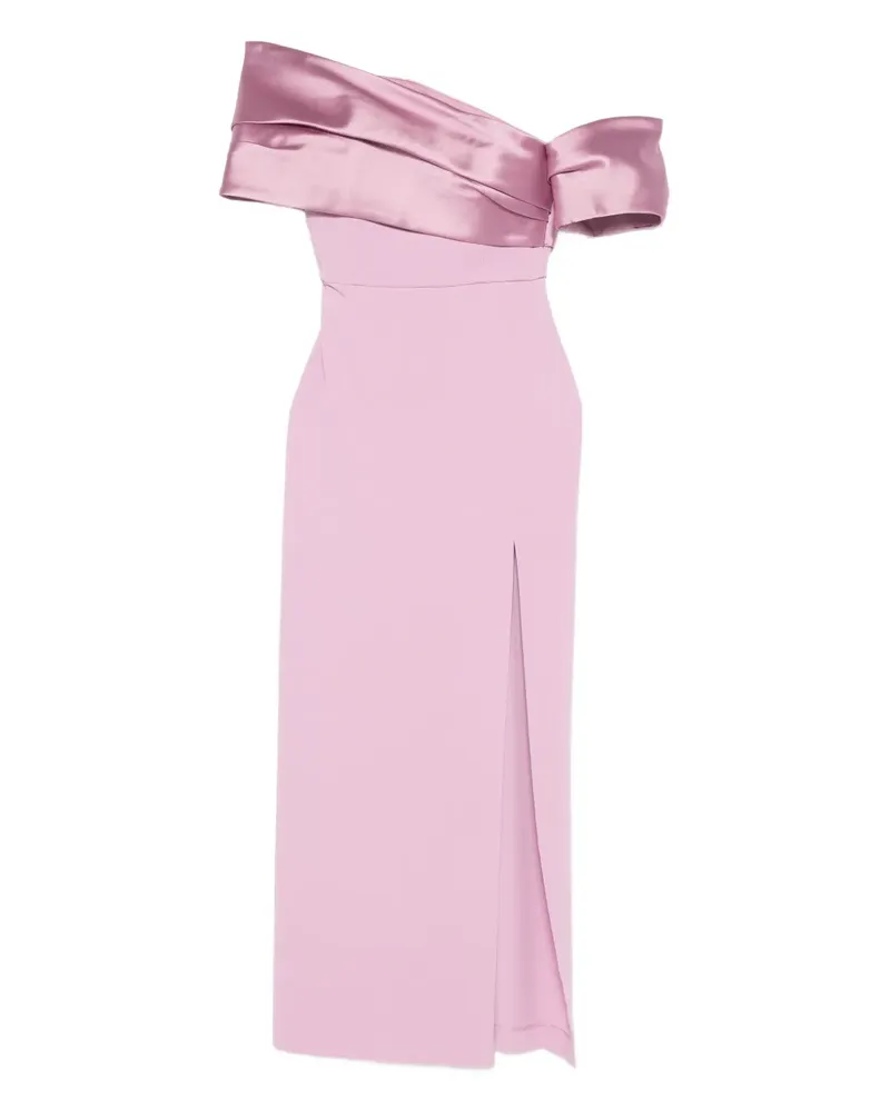 Solace London Alexis off-shoulder maxi dress - Rosa Rosa