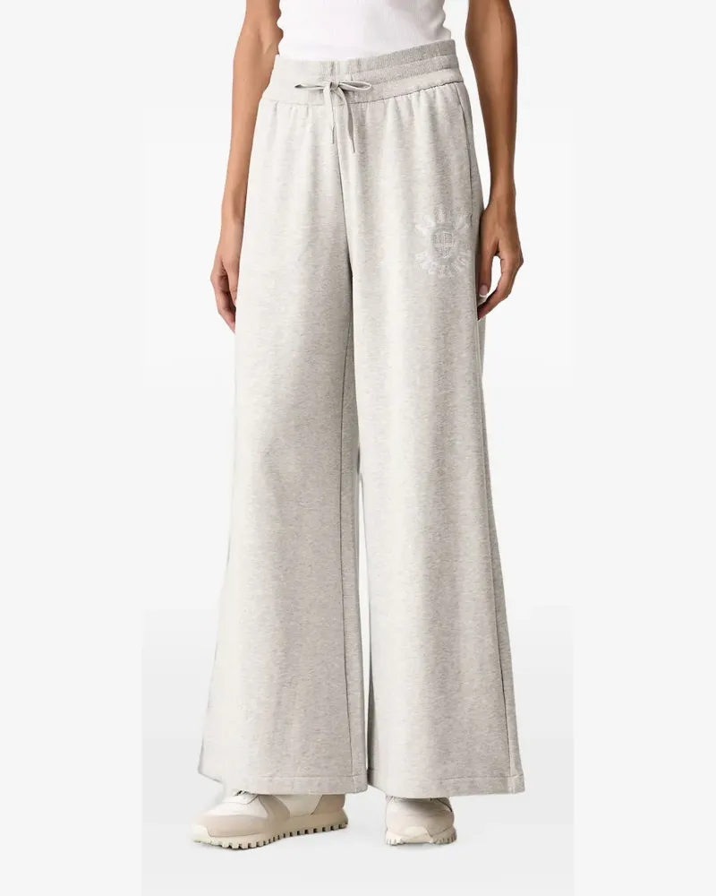 Armani Exchange logo-embroidered drawstring track pants - Grau Grau