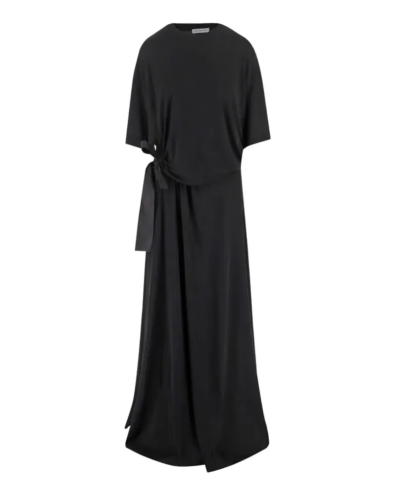 Balenciaga Drapiertes T-Shirtkleid - Schwarz Schwarz