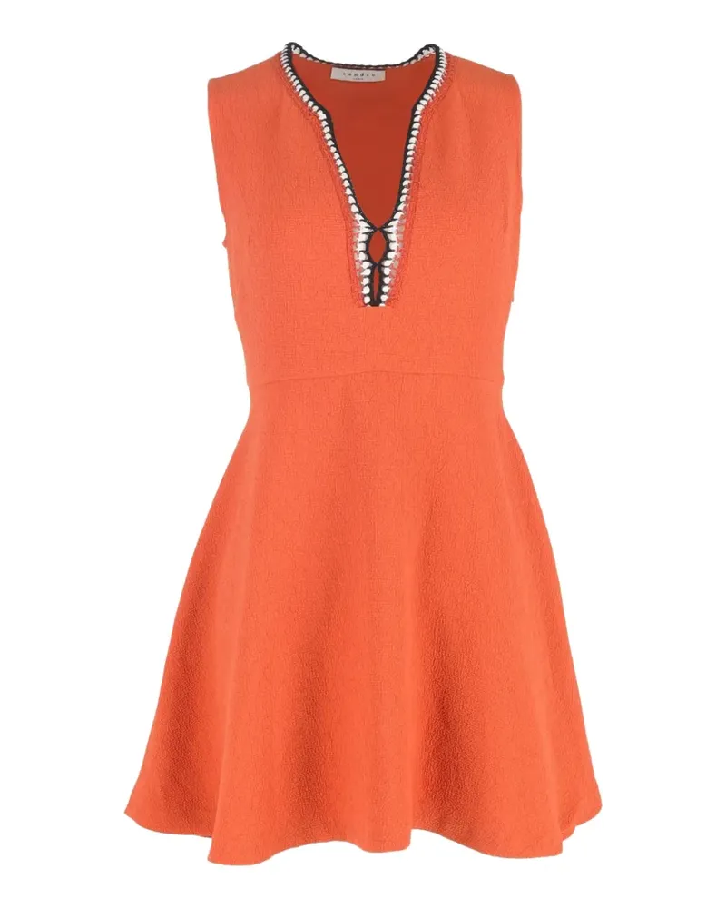 Sandro sleeveless mini dress - Orange Orange