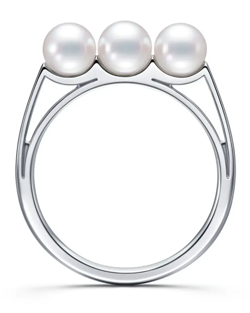 TASAKI Balance Light Ring mit Perlen - Silber Silber