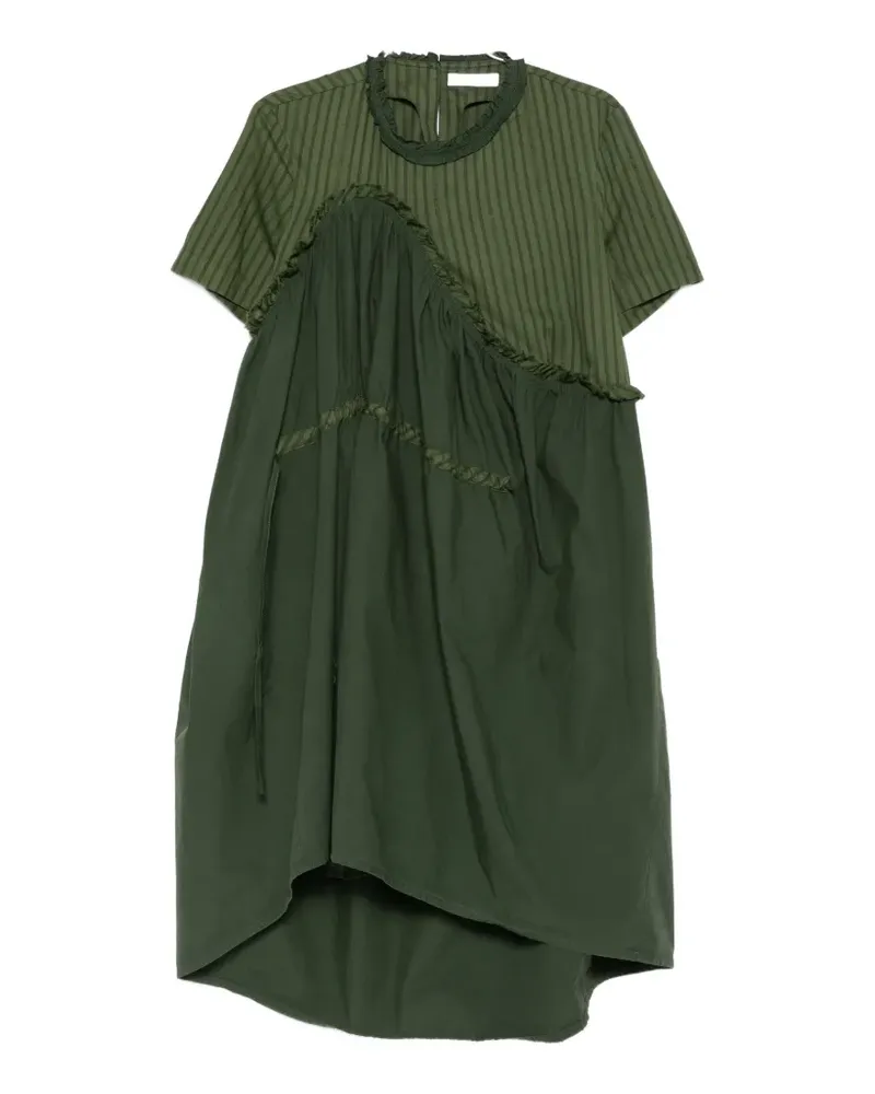 Henrik Vibskov Bon Chalant striped ruffled dress - Grün Grün