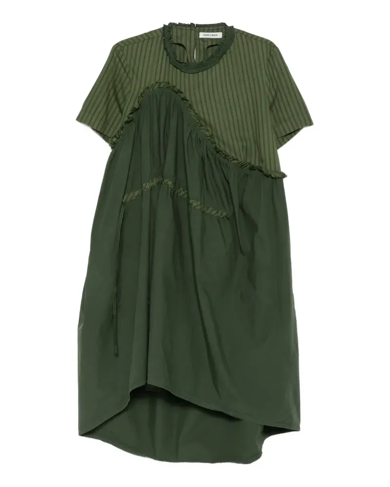 Henrik Vibskov Bon Chalant striped ruffled dress - Grün Grün