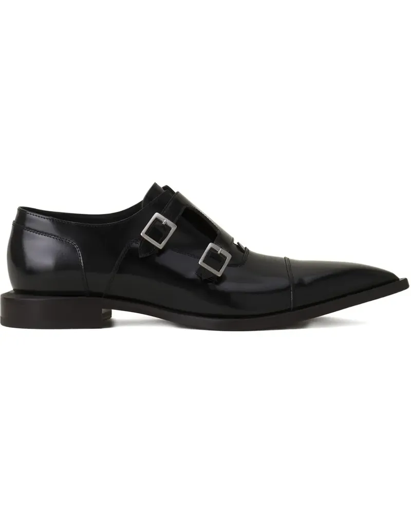 Lanvin Spitze Monk-Schuhe - Schwarz Schwarz