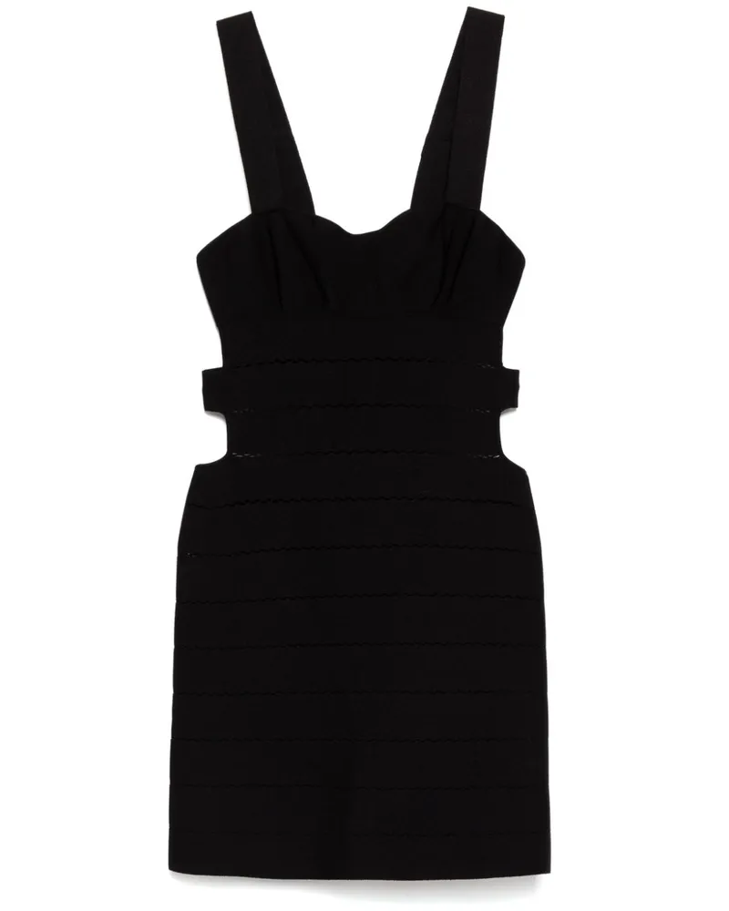 Tom Ford Kurzes Intarsien-Strickkleid - Schwarz Schwarz