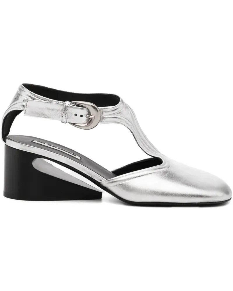 Jil Sander leather pumps - Grau Grau