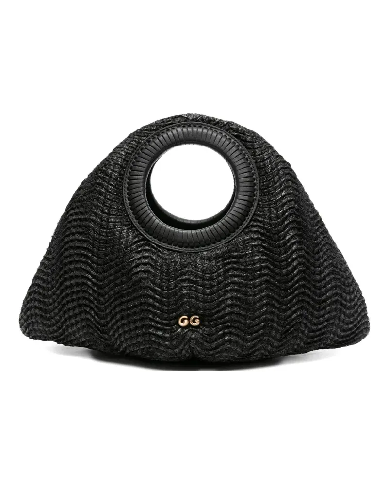 Cult Gaia Thais Tote Bag mit Wellen-Struktur - Schwarz Schwarz