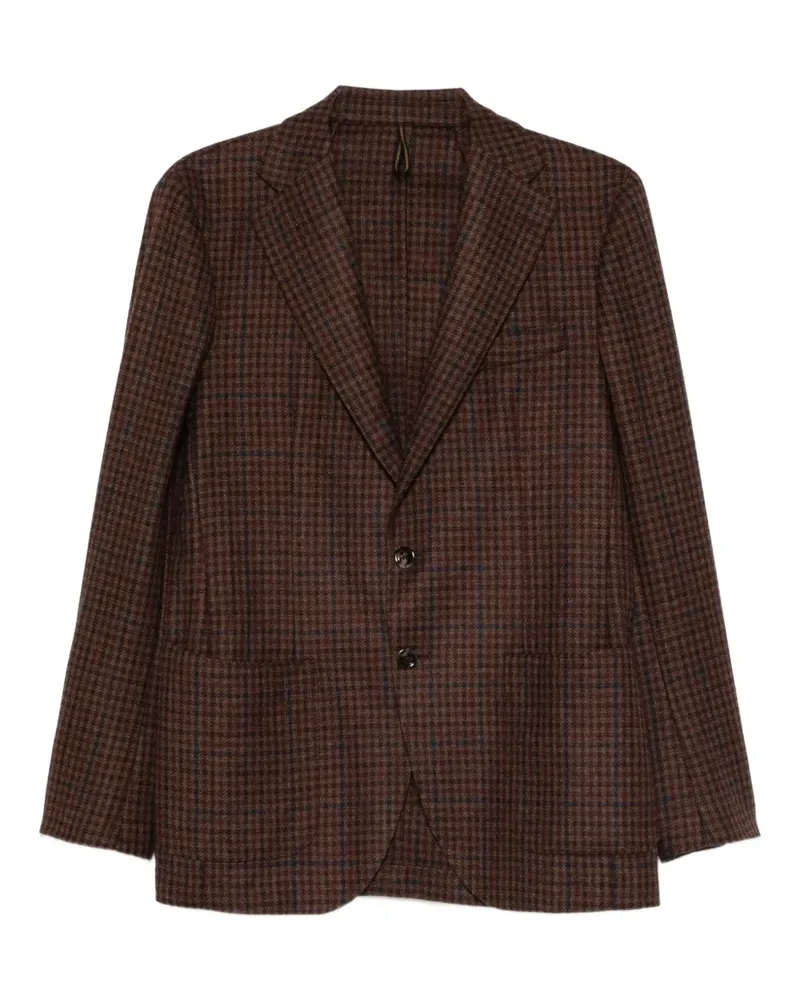 Dell'oglio Kariertes Sakko - Braun Braun