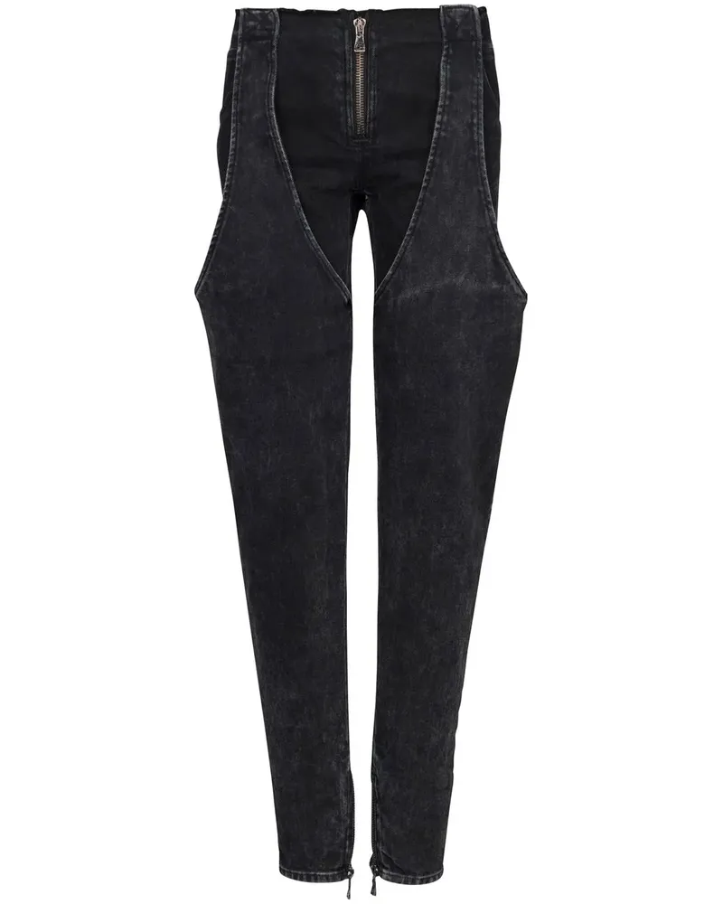 Balmain Tief sitzende Jeans - Schwarz Schwarz