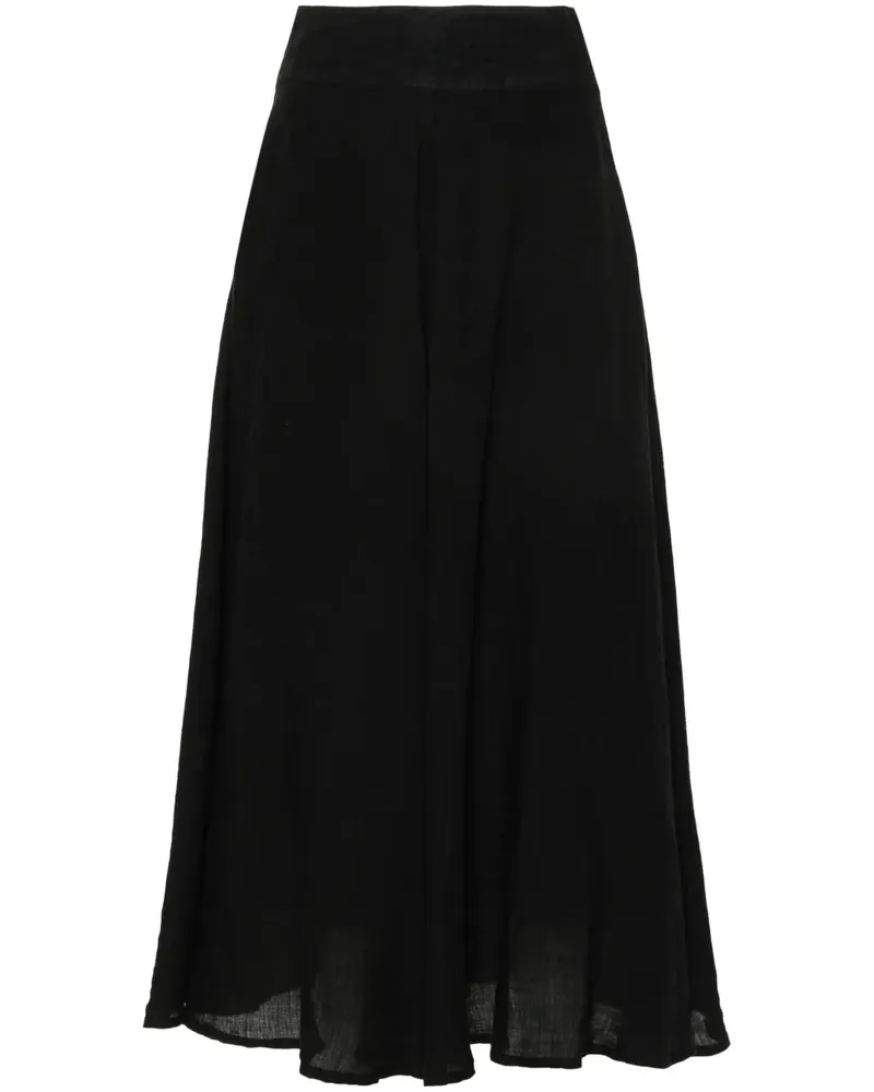 120% Lino Rock aus Leinen - Schwarz Schwarz