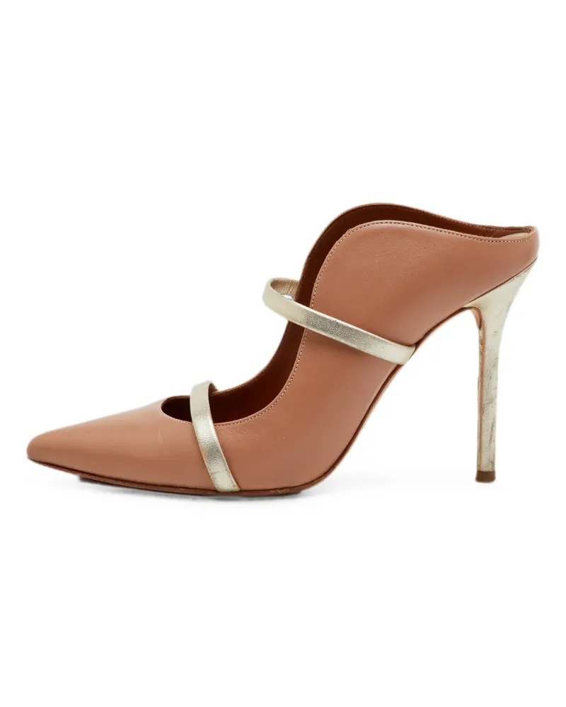 Malone Souliers Maureen pointed toe mules - Nude Nude