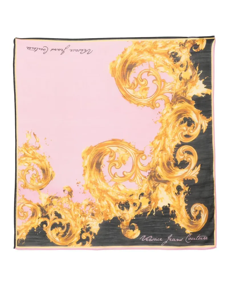 Versace Jeans Schal mit Print - Rosa Rosa