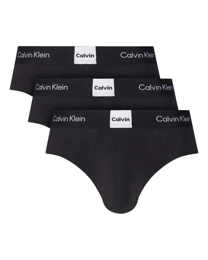 Calvin Klein Slip mit Logo-Bund - Schwarz Schwarz
