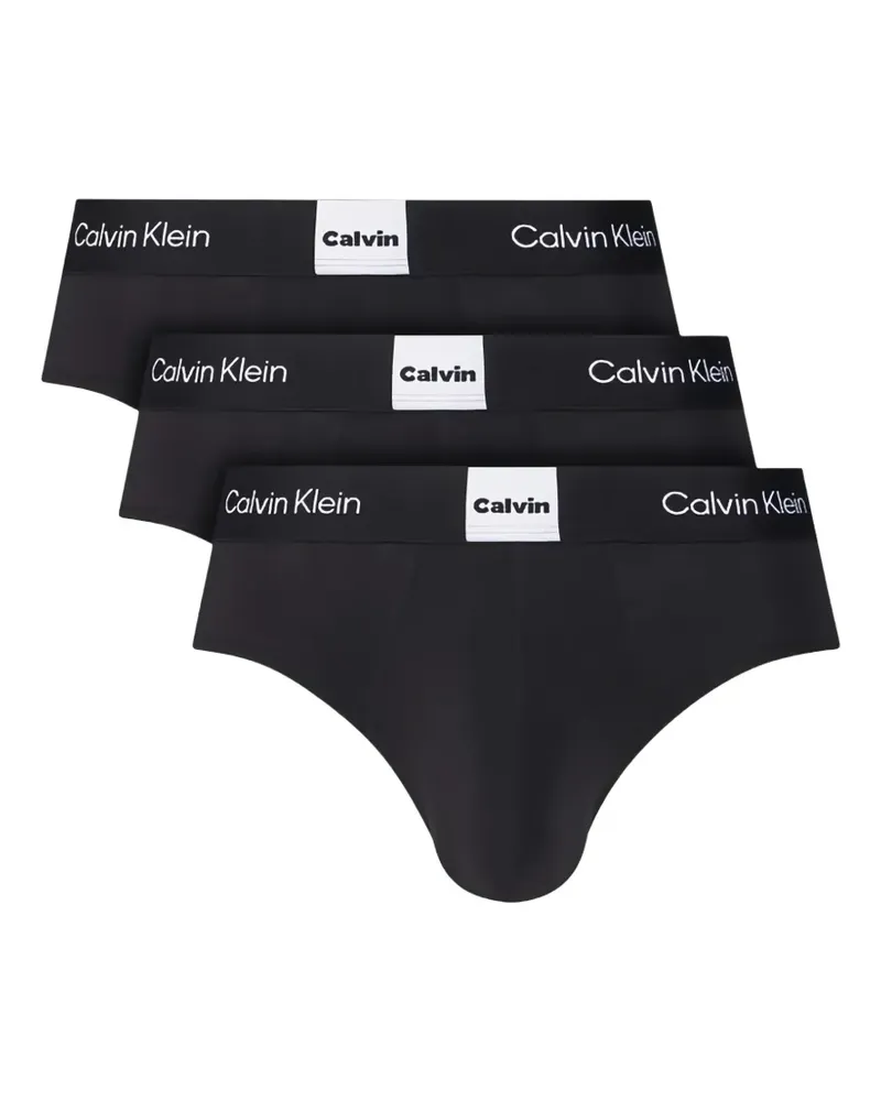 Calvin Klein Slip mit Logo-Bund - Schwarz Schwarz