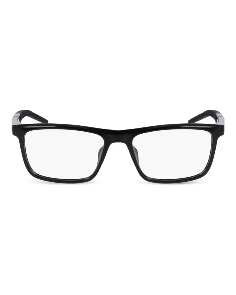Nike 7057 Brille mit eckigem Gestell - Schwarz Schwarz