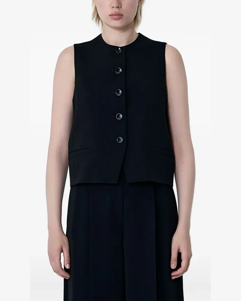 Max Mara Geknöpfte Denver Weste - Schwarz Schwarz